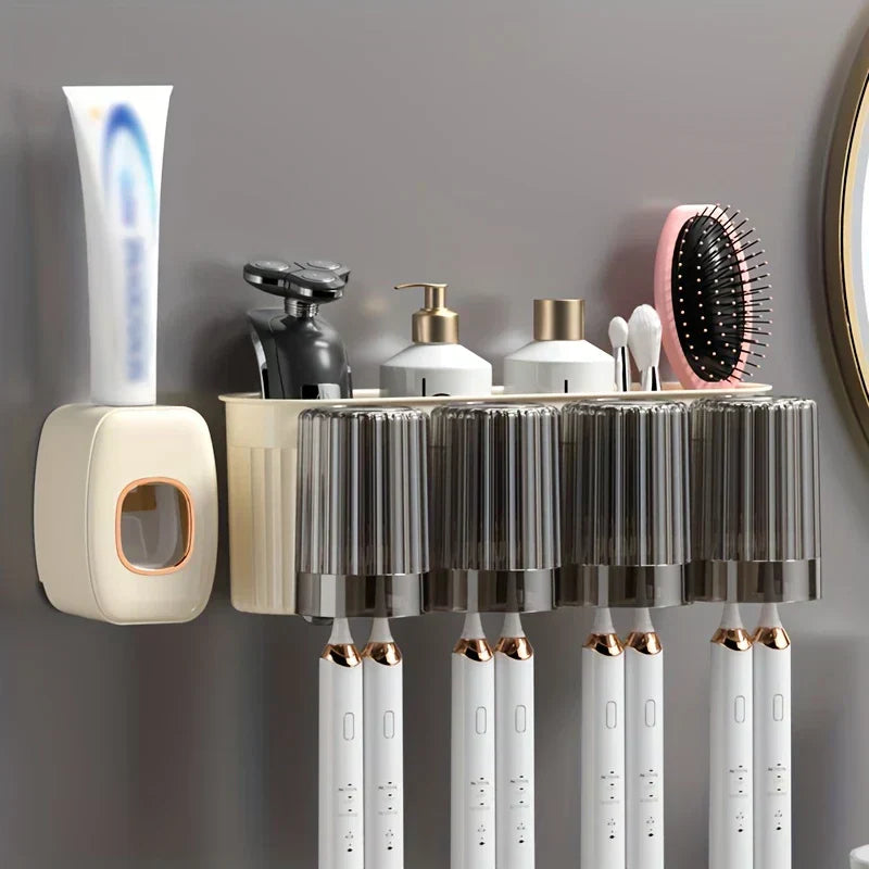 Adhesive Wall-Mounted Toothbrush Organizer - Product Image 10