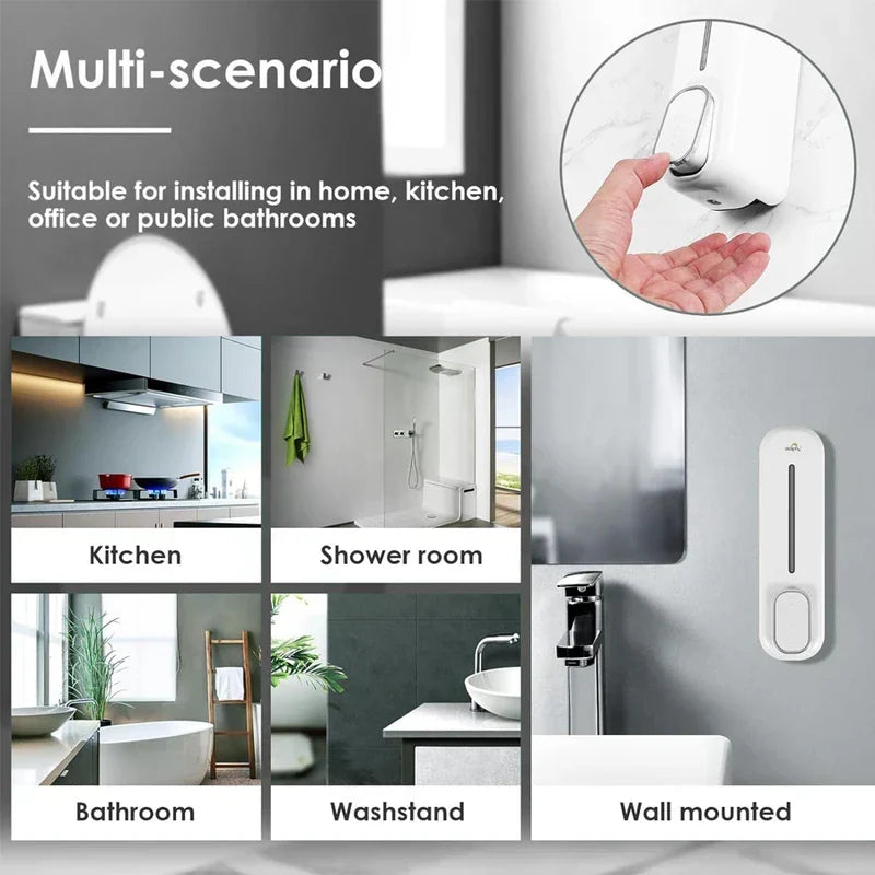 Wall-Mounted Liquid Soap and Shampoo Dispenser - Product Image 3