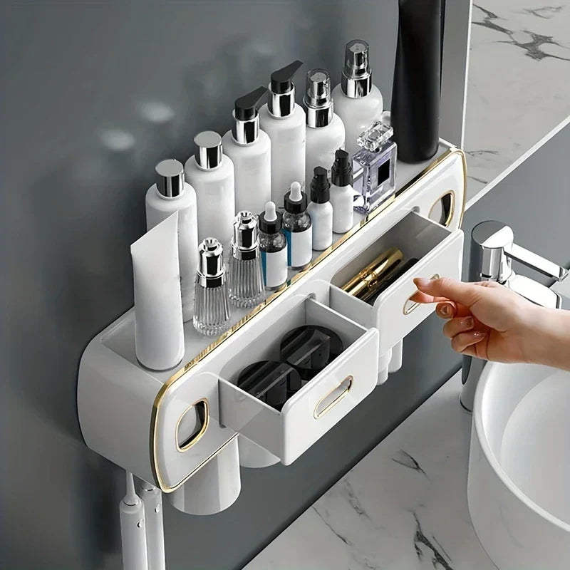 Wall-Mounted Toothbrush and Toothpaste Station - Product Image 4