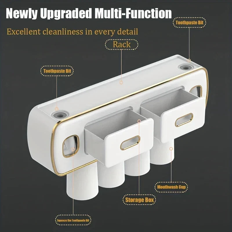Wall-Mounted Toothbrush and Toothpaste Station - Product Image 6