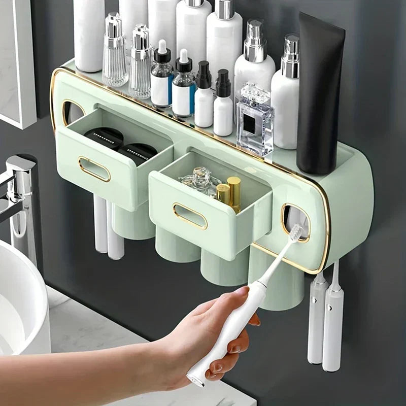 Wall-Mounted Toothbrush and Toothpaste Station - Product Image 11
